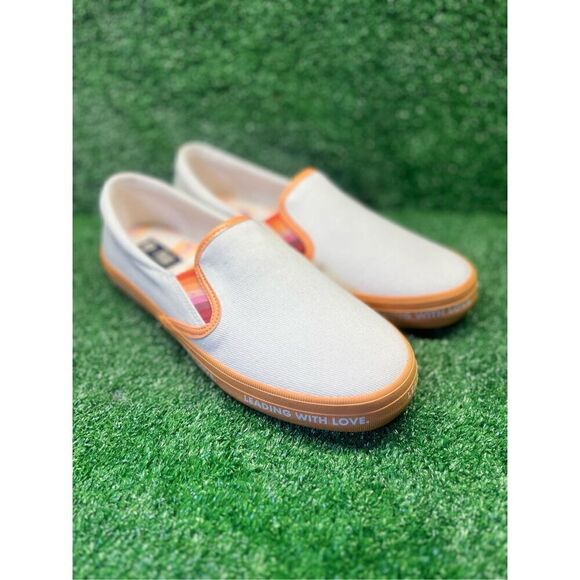 Sperry Womens Crest TG Pride Ivory Slip-On Sneakers Size 8.5W STS88747 - Picture 2 of 10